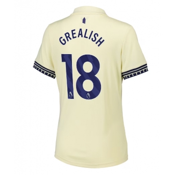 Billige Fotballdrakt Everton Jack Grealish #18 Replika Bortedrakt Dame 2025-26 Kortermet